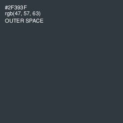 #2F393F - Outer Space Color Image
